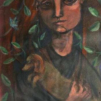 Pittura intitolato "Jenn" da Simon Taylor, Opera d'arte originale, Acrilico
