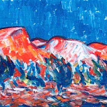 Картина под названием "Crete Mountains" - Simon Taylor, Подлинное произведение искусства