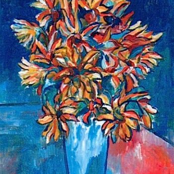 Malerei mit dem Titel "Sunflowers1" von Simon Taylor, Original-Kunstwerk