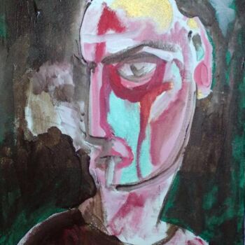 绘画 标题为“self portrait 15” 由Simon Taylor, 原创艺术品