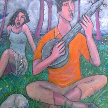 Painting titled "spring,song" by Simon Taylor, Original Artwork