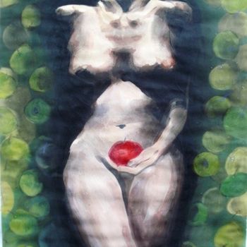 Malerei mit dem Titel "The original sin" von Simona Timofei, Original-Kunstwerk