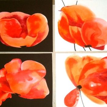 绘画 标题为“4 poppy” 由Simona Timofei, 原创艺术品