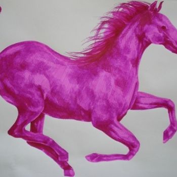 Schilderij getiteld "purple" door Simona Timofei, Origineel Kunstwerk