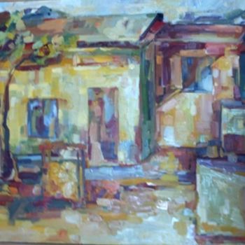 Painting titled "window view" by Simona Timofei, Original Artwork