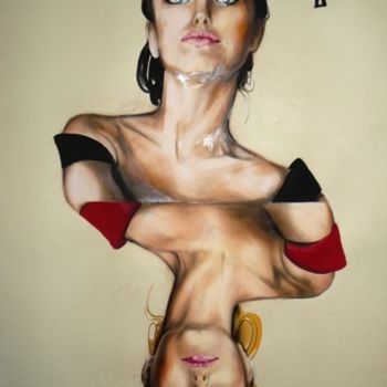 Картина под названием "Poker face" - Simona Timofei, Подлинное произведение искусства