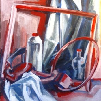Painting titled "stil life with frame" by Simona Timofei, Original Artwork