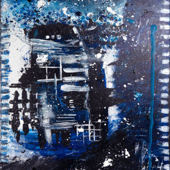 Malerei mit dem Titel "Blue world" von S Behrend, Original-Kunstwerk, Acryl