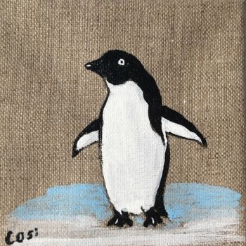 Pintura titulada "pingouin" por Simone Collet, Obra de arte original, Acrílico