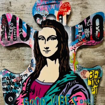 Pittura intitolato "Puzzle Mona" da Simone De Rosa, Opera d'arte originale, Acrilico