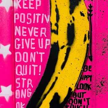 "Vote Banana" başlıklı Tablo Simone De Rosa tarafından, Orijinal sanat, Akrilik