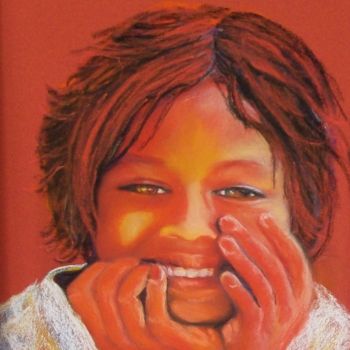 Painting titled "265-Jahanara-Reine-…" by Simone Mugnier, Original Artwork, Pastel