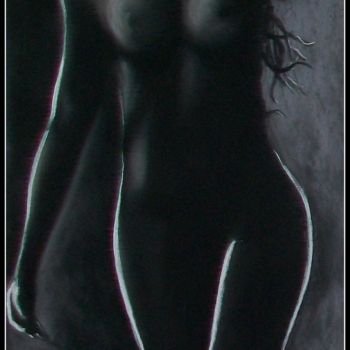Peinture intitulée "N°315 - silhouette-…" par Simone Mugnier, Œuvre d'art originale, Pastel