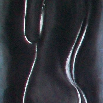 Malerei mit dem Titel "N°316 - silhouette-…" von Simone Mugnier, Original-Kunstwerk, Pastell