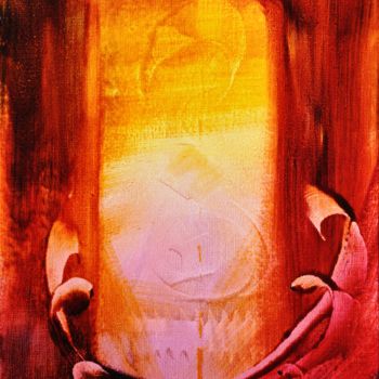 Painting titled "apparition-30x50-s-…" by Simone Fleur Sempere, Original Artwork