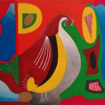 Pintura titulada "Pomba" por Domingos Siniscalchi Neto, Obra de arte original, Oleo