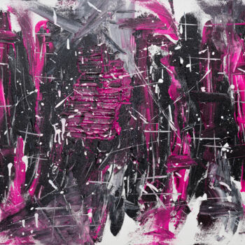 Malerei mit dem Titel "Pink is beautiful" von Simone Urbanietz-Preiss, Original-Kunstwerk, Acryl