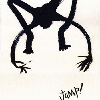Painting titled "Jump" by Simone, Original Artwork, Oil