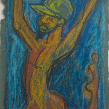 Drawing titled "Dancer" by Simone, Original Artwork, Pastel