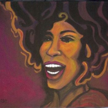 Painting titled "Superstar" by Simone, Original Artwork, Acrylic