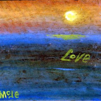 Peinture intitulée "Love" par Simone, Œuvre d'art originale, Huile