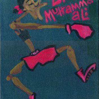 Malerei mit dem Titel "Like Mohammed Ali" von Simone, Original-Kunstwerk