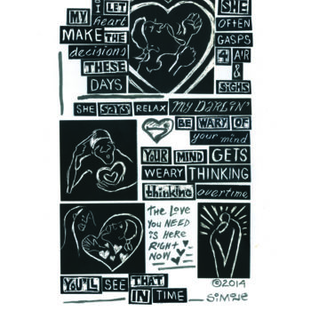 Desenho intitulada "My Heart Decides" por Simone, Obras de arte originais