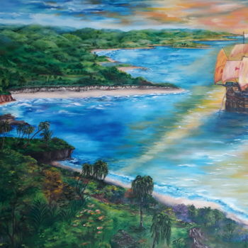 Painting titled "Então os Portugueses" by Simone Meier Meier, Original Artwork, Oil