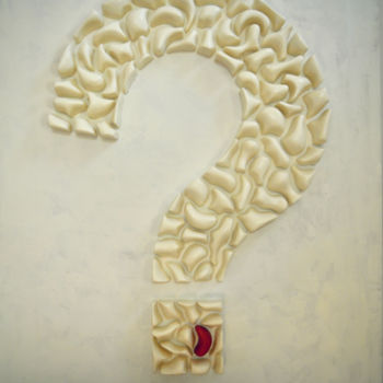 Γλυπτική με τίτλο "Why different ?" από Simone Parri, Αυθεντικά έργα τέχνης, Ξύλο