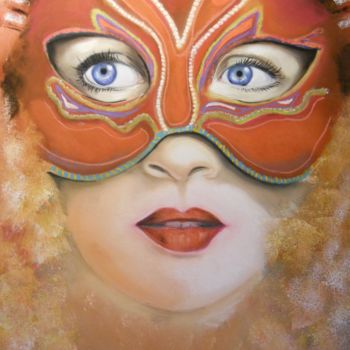 Painting titled "CARNAVAL DE VENISE" by Simonetti  Dit Sm, Original Artwork, Pastel