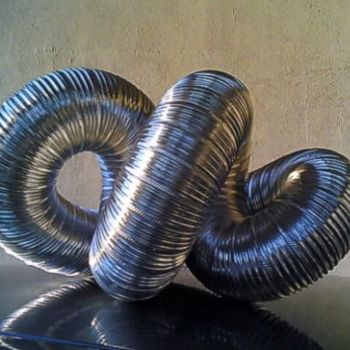 Skulptur mit dem Titel "alluminium art" von Simonpietro. Simonpeter., Original-Kunstwerk, Öl