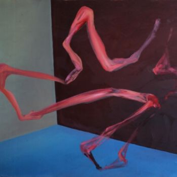 Pintura intitulada "Schwebender 2" por Simon Schade, Obras de arte originais, Óleo