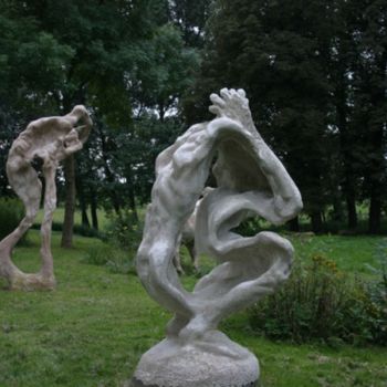 Escultura intitulada "Großskulpturen im P…" por Simon Schade, Obras de arte originais, Média Mixtas