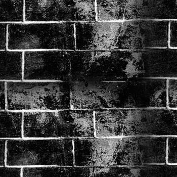 Arts numériques intitulée "Le mur en noir et b…" par Maria Iacuzzi (SIMPLE ART), Œuvre d'art originale, Peinture numérique