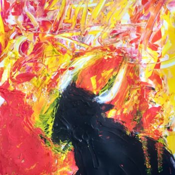 Pintura intitulada "Toro y mata" por Sin 21, Obras de arte originais, Acrílico