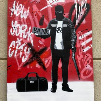 Painting titled ""Hitch Hiker" Graff…" by Sinao, Original Artwork, Acrylic