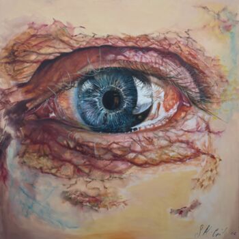 Malarstwo zatytułowany „Auge” autorstwa Sindy Hirsch- Opitz, Oryginalna praca, Olej