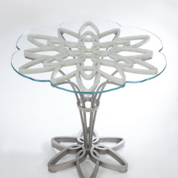 Design intitulée "table "JASMINE" (pi…" par Nenad Petrovic, Œuvre d'art originale, Meuble