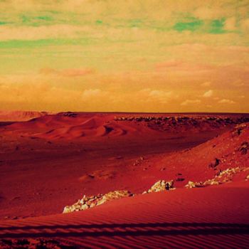 Fotografie getiteld "desert melancholy (…" door Sigrun Neumann (Sineu), Origineel Kunstwerk, Digitale fotografie