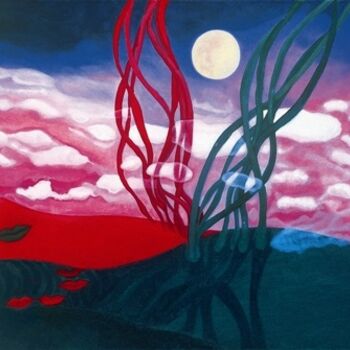 Painting titled "human landscape 2 .…" by Sigrun Neumann (Sineu), Original Artwork, Acrylic