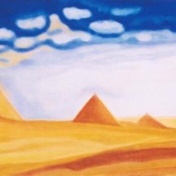 Painting titled "The pyramid long ti…" by Sigrun Neumann (Sineu), Original Artwork, Acrylic