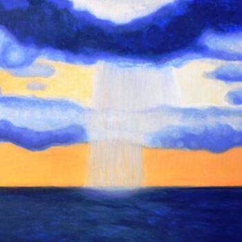 Pittura intitolato "le mouvement au ciel" da Sigrun Neumann (Sineu), Opera d'arte originale, Acrilico