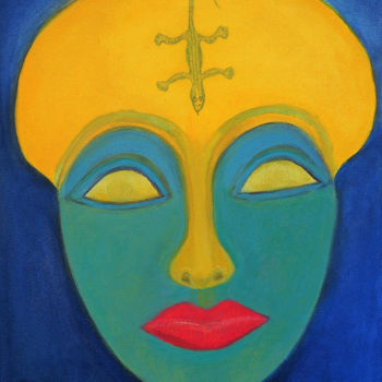 Картина под названием "pharaonische Impres…" - Sigrun Neumann (Sineu), Подлинное произведение искусства, Акрил