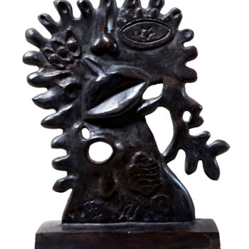 Scultura intitolato "Pog-Sada  (Jeune fi…" da Sinkié., Opera d'arte originale, Bronzo