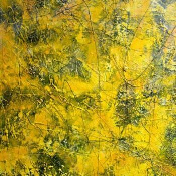 Pintura intitulada "Yellow Trance" por Sio Montera, Obras de arte originais