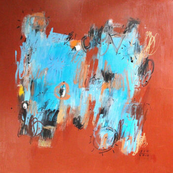Картина под названием "Cruising Along the…" - Sio Montera, Подлинное произведение искусства, Масло
