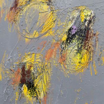 Malerei mit dem Titel "Grey Summer I" von Sio Montera, Original-Kunstwerk, Öl