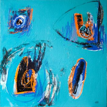 Painting titled "Of Insights and Int…" by Sio Montera, Original Artwork, Acrylic