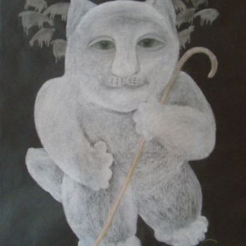 Картина под названием "Sergeeva Irina , "С…" - Сирина, Подлинное произведение искусства, Масло