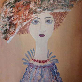 Painting titled "Фея Осень." by Sirina, Original Artwork, Oil